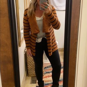 Volcom striped sweater cardigan